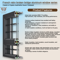 Ventanas abatibles de madera revestidas de aluminio francés DEMEA para soluciones de iluminación natural disponibles para villas