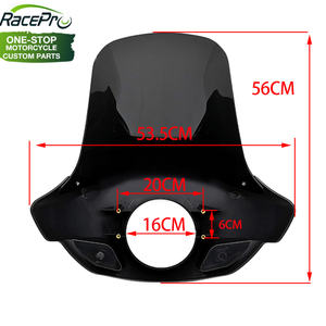 Faro delantero de motocicleta de 5 3/4 ", lámpara de cabeza de <span class=keywords><strong>carenado</strong></span>, máscara delantera con Kit de montaje para Harley Touring Cruiser Chopper <span class=keywords><strong>Cafe</strong></span> <span class=keywords><strong>Racer</strong></span> - Product Image 3