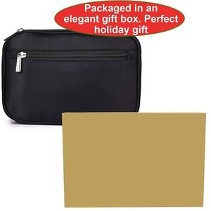BSCI factory Travel Jewelry Storage Carrying Case Jewelry Organizer with <b>Removable</b> Pouch accessories in Gift <b>Box</b> (V1B Black) - Product Image 4