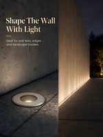 Luminaire LED encastré 6-9W avec couvercle en acier inoxydable pour extérieur, idéal pour terrasses, escaliers et sols de villas et parcs