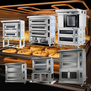 Industrial bread baking oven Hotel Hot Plate Chicken Oven 3-Layer 3-Tray Luxurious Commercial electric bread baking oven