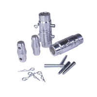 Accessoires de fixation pour treillis, charnière carrée en alliage d'aluminium, manchon de tuyau, couplage conique, léger, personnalisé