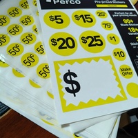 Étiquettes autocollantes personnalisées pour supermarché, étiquettes de prix réduits, étiquettes de liquidation