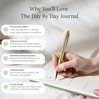 Journal de Gratitude Quotidien 2026 – Agenda A5 Non Daté avec Couverture en Cuir, Papier 100g/m², Couverture Rigide – Réflexion sur le Bonheur et l'Autosoins pour Femmes et Hommes