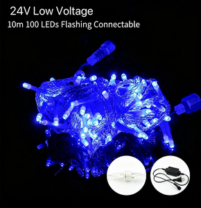 ไฟ LED สายยาว 24V สำหรับภายนอกอาคาร กันน้ำ พร้อมรีโมทคอนโทรล พลังงานแสงอาทิตย์ สำหรับตกแต่งต้นไม้ ไฟกระพริบสำหรับคริสต์มาส - Product Image 4