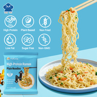 Ramen à base de protéines végétales, riche en fibres, sans sucre, faible en sodium, végétalien, nouilles instantanées saines, faibles en glucides, non frites