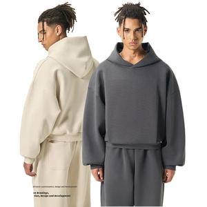 <span class=keywords><strong>Sudadera</strong></span> con Capucha para Hombre, Corte Cuadrado Holgado, 350G, con Estampado de Corazón, Estilo Americano Moderno - Product Image 4