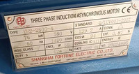 YE2 Moteur électrique à induction à courant alternatif triphasé haute efficacité 280M avec conversion de fréquence 50Hz