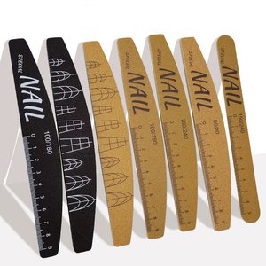 Lime à <span class=keywords><strong>ongles</strong></span> professionnelle demi-lune en émeri avec graduation pour manucure - Product Image 5