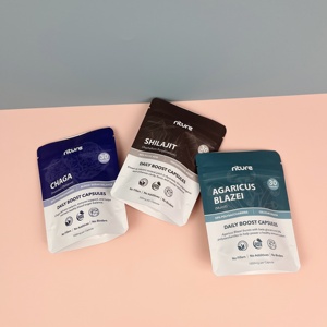 Tùy chỉnh in cấp thực phẩm kim loại nhôm lá Túi mopp nhựa gói Chaga bao bì túi mopp/vmpet/PE 120 micron - Product Image 3