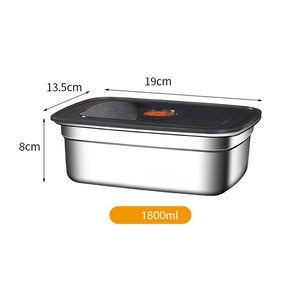 Syh1068ステンレス製キッチンオーガナイザー鮮度保持食品グレード弁当箱冷蔵庫冷凍ランチフードパッケージ新生児用 - Product Image 6