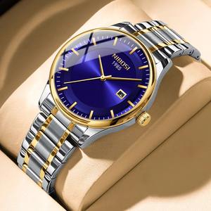 Drioshipping 2631 Vente en gros de montres d'affaires à quartz en acier inoxydable pour hommes montres-bracelets en alliage de luxe cadran en verre fenêtre Ronda - Product Image 6