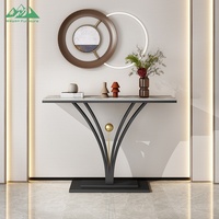 Table console de luxe pour hall d'hôtel, table d'appoint moderne pour entrée, projets de couloirs
