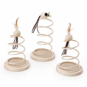 New Fashion Long 64CM Premium Spring <b>Cat</b> Wand <b>Interactive</b> Laser <b>Toy</b> with Feather Bell Plastic & Paper Materials Teasing <b>Cats</b> - Product Image 2
