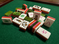 Tapis de Mahjong Américain Personnalisé en Acrylique Gravé avec Support, Design Animaux Sauvages, Ensemble de Mahjong 2026, Cadeaux pour Adultes pour Fêtes à Domicile