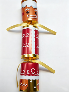 Cracker Natalizi a Forma di Omino di Pan di Zenzero <span class=keywords><strong>Rosso</strong></span> e Verde da 12 Pollici - Product Image 4