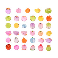 YIWUPOWER Hoogtransparante Simulatie Micro Grote Fruit Harsen Lichtgevende Schattige Trendy Ornament Fruit Appel Mysterie Zak Festival Cadeau