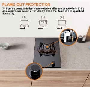 Hot Selling Fabricante De Estufas 30cm Glass Top <b>Stove</b> 1 burner Built in Gas Cooktop - Product Image 4