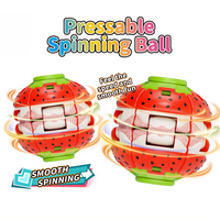 Balle Fidget Spinner à Pression, Jouet Anti-Stress et Anti-Anxiété, Spinner de Bureau pour Enfants et Adultes avec Motifs Fruités