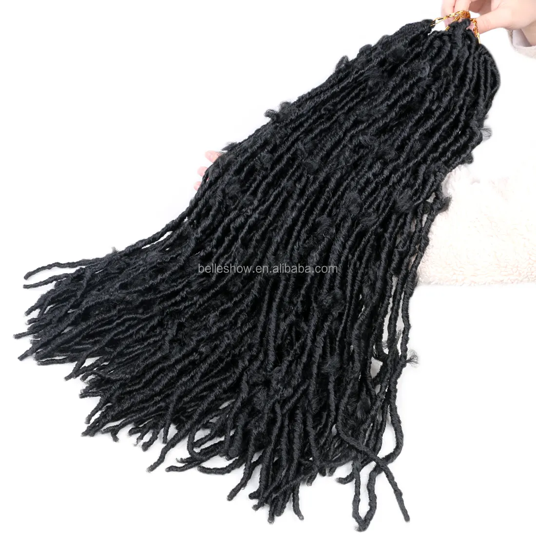 Hot Bán 18-24 Inch Bướm Faux Locs Tóc Giả Bướm Locs Crotchet Dretressed Locs