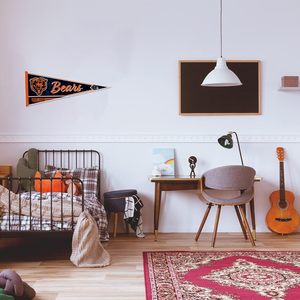 ธงสามเหลี่ยมตกแต่งผนังลายทีมชิคาโก้แบร์ส ขนาด 12x30 นิ้ว สำหรับตกแต่งบ้าน ห้องนอน หรือห้องแมนเคฟ - Product Image 5