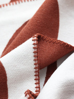 Mignon Vache Jacquard Raschel Couverture Couette Légère avec Belles Feuilles Tricotées Jeté pour Lit ou Canapé Tacheté Conception