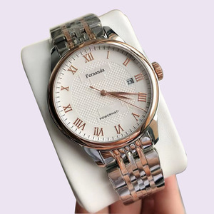 Montres Classiques Rétro de Luxe pour Hommes, Boîtier en Acier Inoxydable Lumineux, Cadran en Verre 41mm, Bracelet en Alliage 20mm, Fonction Calendrier Non Disponible - Product Image 1