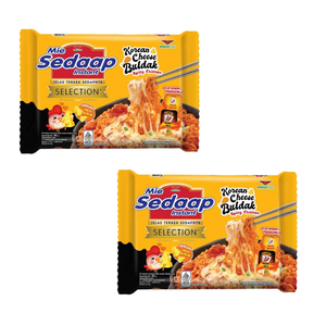 Savor the rich, spicy fusion of Indonesian Mie <strong>Sedaap</strong> with authentic Korean Cheese Buldak flavor delivering creamy - Product Image 3