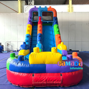 <span class=keywords><strong>Piscine</strong></span> gonflable de <span class=keywords><strong>toboggan</strong></span> d'eau de 18 pieds directe d'usine blocs de construction <span class=keywords><strong>toboggan</strong></span> gonflable château plein d'entrain de l'eau <span class=keywords><strong>toboggan</strong></span> gonflable - Product Image 2