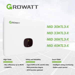 Sistema de Energía Solar Híbrido Growatt de 30KW-40KW Conectado a la Red, Trifásico, con 2 MPPT y Sistema de Almacenamiento de Energía - Product Image 4