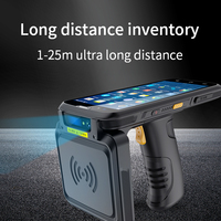 1D 2D Escáner de Códigos de Barras Portátil Android Recopilación de Datos PDA Resistente Escáner de Códigos de Barras NFC PDAS