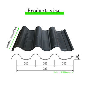Hojas de techo de aluminio a prueba de herrumbre Tejas de metal de templo japonés Materiales de construcción para <span class=keywords><strong>cubierta</strong></span> de techo - Product Image 2