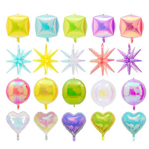 All'ingrosso nuova esplosione stella cubo farfalla 4D Design colorato palloncino di nozze festa di compleanno decorazione forniture lamina palloncino - Product Image 1