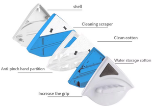Nettoyeur de vitres magnétique <span class=keywords><strong>double</strong></span> face, outil de <span class=keywords><strong>nettoyage</strong></span> de vitres magnétique, brosse pour vitres à <span class=keywords><strong>double</strong></span> <span class=keywords><strong>vitrage</strong></span>, épaisseur 3-8 mm - Product Image 4