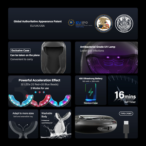 Großhandel Luxus anti bakterielle LED Zahn aufhellung lampe Blau Rot Licht 16-minütige Aufhellung Smart Home Verwenden Sie Zahn aufhellung gerät - Product Image 3