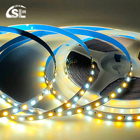 Bande LED Intelligente à Commande Vocale, Découpable, 12V/24V, 8mm, 120 LED, Haute Luminosité, Couleur Unique, 3000K-6500K, Cuivre SMD2835