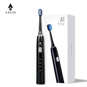 Aresh OEM Carga USB negro <span class=keywords><strong>cepillo</strong></span> dental eléctrico <span class=keywords><strong>Cepillo</strong></span> de dientes sonic China - Product Image 1