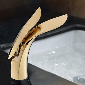 Phòng Tắm Sang Trọng Vàng Đồng Thau Đánh Bóng Lưu Vực Mixer Vòi Vòi Nước Từ Trung Quốc - Product Image 6