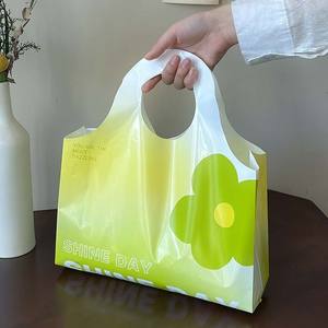 Bolsa de compras de plástico grueso para tienda de ropa, bolsa de embalaje personalizada para joyería, bolsa de regalo comercial. - Product Image 1