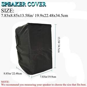 Muestra gratis Bsci fábrica 15 pulgadas al aire libre Powered Speaker Cover Travel Carrying Cases Upright Speaker Slipcover - Product Image 4