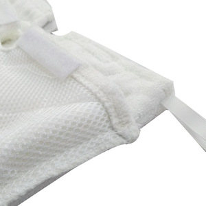 Housse de balai vapeur en microfibre blanche 33 cm x 17 cm avec coussinet de remplacement en velcro pour le nettoyage de voiture - Product Image 3