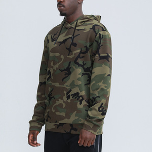 Hombres Sublimación Regular Fit Sudadera con capucha logotipo bordado personalizado Venta al por mayor de secado rápido Sudadera con capucha para hombres Fleece Camo Pattern - Product Image 2