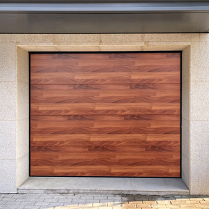 <span class=keywords><strong>Porte</strong></span> de <span class=keywords><strong>garage</strong></span> <span class=keywords><strong>basculante</strong></span> monobloc en alliage d'aluminium noir à nervures verticales avec <span class=keywords><strong>serrure</strong></span> antivol pour villas - Product Image 3