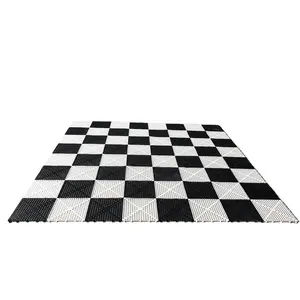 Tapis d'échecs géant, 1 pièce, échiquier géante