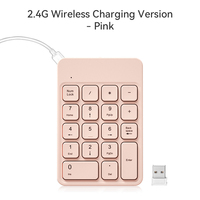 BOW HW157 keyboard mini usb 18 tombol, Keypad angka nirkabel portabel dapat diisi ulang