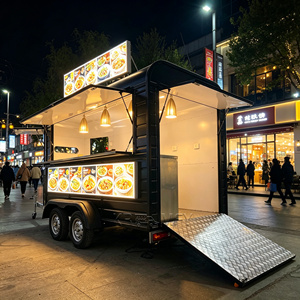 Burger Fully Equipped Mobile Kitchen Modern Horse <b>Box</b> Food Truck Fast Concession <b>Trailer</b> - Product Image 2
