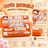 Jouet anti-stress en PU souple, motif animaux de dessin animé, mignon et kawaii, 4 designs assortis, vente en gros