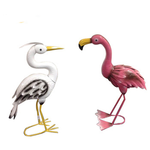 Jardinière en métal en forme d'animal flamant rose, dessin animé, revêtement en poudre, légère, durable, faite à la main, unique, art déco pour <span class=keywords><strong>jardin</strong></span> d'intérieur, <span class=keywords><strong>balcon</strong></span>, pelouse - Product Image 6