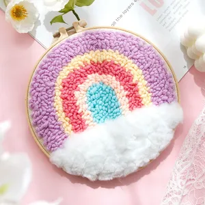 Handmade DIY Art <span class=keywords><strong>Set</strong></span> para Iniciantes Presente de Natal Adequado Fácil de Aprender Cervos de Natal para Punch Needlework Kit - Product Image 3