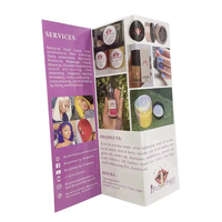 Flyers d'Impression Pliable d'Affaires Brillant et Mat Personnalisé, Insérer des Cartes, Impression de Livrets